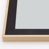 Cornice Moderna su Misura - Modello Doppio Manhattan Nero e Natural Chic